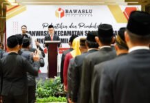 36 Anggota Panwascam Dilantik, Siap Kawal Pilkada Batam