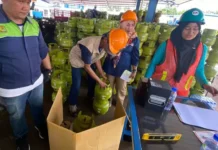 Pastikan Gas Terisi Penuh, Disperindag Tanjungpinang Sidak Sejumlah Pangkalan