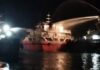 Kapal Tanker SPOB Jeanita Terbakar di Perairan Bintan