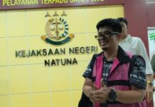 Jadi Tersangka Korupsi Perusda, Kejari Natuna Tahan Arifin