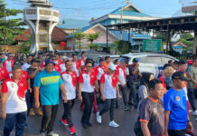 Jalan Santai Peringati Hari Bhayangkara Ke-78 di Bintan Meriah