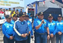 Kasal Buka Event Kepri Navy Open Swimming Competition 2024 di Tanjungpinang