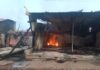 Kios Jual Barang Seken di Tanjung Sengkuang Terbakar