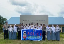 Satlantas Polres Natuna Beri Pembekalan MPLS di SMKN 2 Bunguran Timur