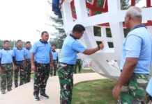 Hari Bakti ke-77 TNI AU, Lanud Raden Sadjad Natuna Percantik Pantai Piwang