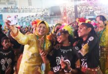 Dewi Ansar dan Perwakilan Anak Kepri Hadiri HAN ke-40 di Jaya Pura