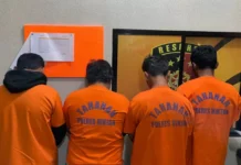 Main Judi Song, Empat Pemuda Ditangkap Polisi