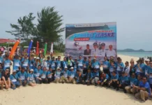 Parade Jet Ski di Serasan Meriah, Ditonton Wisatawan Mancanegara