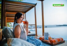 Menikmati Fasilitas Cabana di HARRIS Resort Barelang Batam