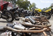 Polisi Tangkap 140 Motor Knalpot Brong dan Tanpa Dokumen