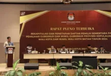 KPU Batam Umumkan DPS Pilkada 2024 896.342 Pemilih