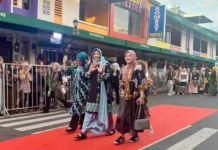 Puluhan Ibu-Ibu Pamerkan Batik Khas Tanjungpinang