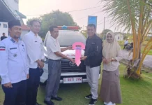 Lagi, Bupati Siswandi Berikan Ambulans kepada Puskesmas Subi
