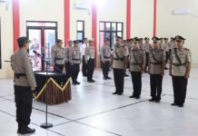Kapolres Natuna Pimpin Sertijab Kabag SDM dan Kapolsek Bunguran Timur