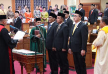 Kamal, Aweng, dan Hendra Resmi Jadi Pimpinan DPRD Kota Batam