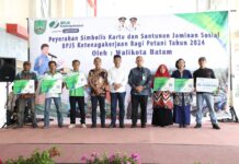 Walikota Beri Jaminan BPJS Ketenagakerjaan bagi 2.300 Petani se-Kota Batam