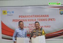 Jaga Keamanan Infrastuktur Kelistrikan, PLN Batam dan Ditpamobvit Polda Kepri Tandatangani Pedoman Kerja Teknis