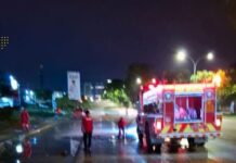 Pastikan Keamanan Pengendara, Jalan Terkena Banjir Dibersihkan