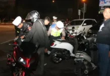 Polres Gelar Patroli Balap Liar di Batam, 54 Kendaraan Kena Tilang