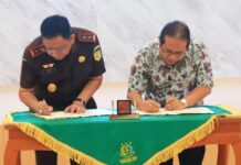 Kajati Kepri Tandatangani MoU dengan Bawaslu dan BPJS Kesehatan soal Perdata dan TUN