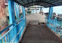 Miris, Pelabuhan Apung di Desa Penuba Rusak Parah