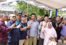Salam Dua Jari, Masyarakat Tanjungpinang Komitmen Menangkan HM Rudi di Pilgub Kepri