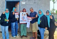 Relawan HMR Karimun Gencar Lakukan Door to Door Menangkan Rudi-Rafiq