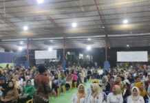 Ribuan Warga Teluk Keriting, Antuasias Hadiri Kampanye Ansar Ahmad