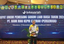 Andi Agung Hadiri RUPS-LB BRK Syariah Tahun 2024 di Pekanbaru