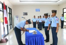 Lanud RSA Natuna Gelar Sertijab Kadispers