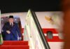 Kunker Perdana, Presiden Prabowo Subianto Tiba di Beijing China