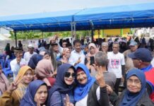 Warga Pulau Buluh Semangat Sambut Kehadiran H. Muhammad Rudi