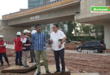 Kepala BP Batam Tinjau Pekerjaan Akhir Proyek Flyover Sei Ladi