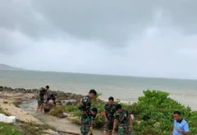 Cuaca Buruk, Danlanud RSA Natuna Pastikan Lingkungan Kerja Aman