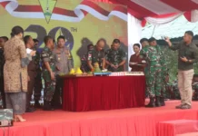 Danrem Berharap Momentum HUT Yonif 136/TS Menjadikan Prajurit Semakin Solid Jaga Perbatasan