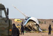 Pesawat Azerbaijan Jatuh Diduga Ditembak Sistem Pertahanan Udara Rusia