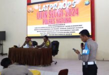 Amankan Nataru, Polres Natuna Gelar Pelatihan Pra Operasi Seligi 2024
