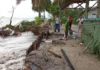 Gelombang Pasang di Lingga Sebabkan Abrasi Pantai