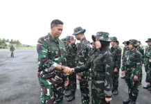 Lanud Raden Sadjad Natuna Sambut 52 Personel Baru