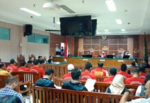 10 Mantan Anggota Satnarkoba Polresta Barelang Jalani Sidang Perdana Kasus Sabu