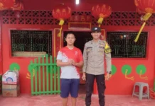 Imlek, Polsek Lingga Amankan Sembahyang Umat Buddha