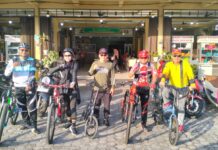 Jaga Kebugaran dan Kebersamaan, Keluarga Besar ICMI Tanjungpinang Rutin Gowes Bareng