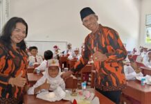 PP Lingga Gelar Makan Bergizi Gratis di SD 011 Senempek