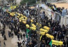 Puluhan Ribu Orang Hadiri Pemakaman Pemimpin Hizbullah di Lebanon