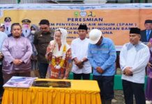 Bupati Natuna Resmikan SPAM Sedanau, Gratiskan Pembayaran Satu Bulan