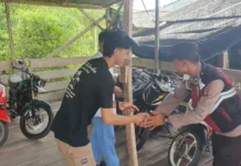 Lebaran,Kapolsek Buru Pastikan Kamtibmas Aman Terkendali