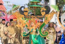 Ribuan Suporter 10 Kafilah Meriahkan Pawai Ta’aruf MTQH Ke XIV Bintan