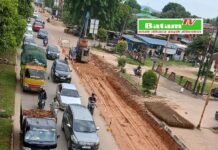 Respon Cepat Laporan Masyarakat, BP Batam Lakukan Perbaikan Jalan Letjen Suprapto SP Plaza