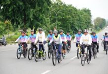 Sekdako Batam bersepeda 10 Km Dukung Gerakan Masyarakat Sehat