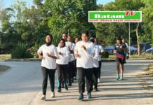 Hari Pertama, 10 CPNS Rutan Batam Jalani Pembekalan Latihan Fisik